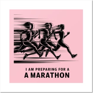 Marathon Prep: Runners in Motion Posters and Art